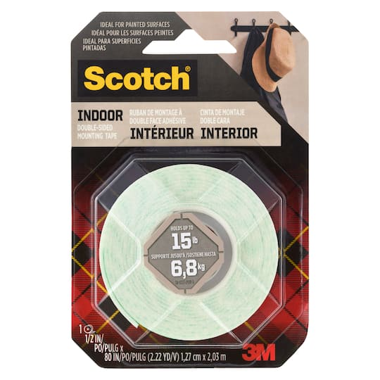 12 Pack: Scotch&#xAE; Permanent Mounting Tape, 1/2&#x22; x 75&#x22;